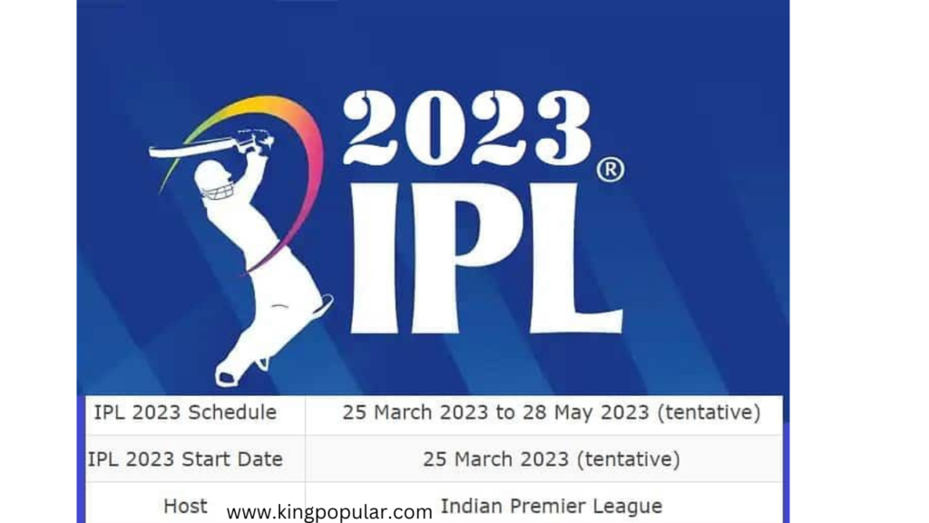 IPL 2023 time table