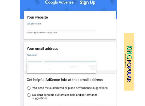 Google AdSense account
