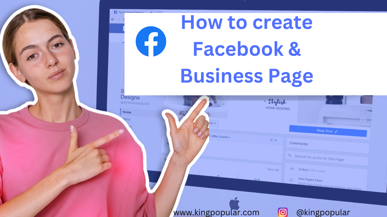How to create Facebook page & business page