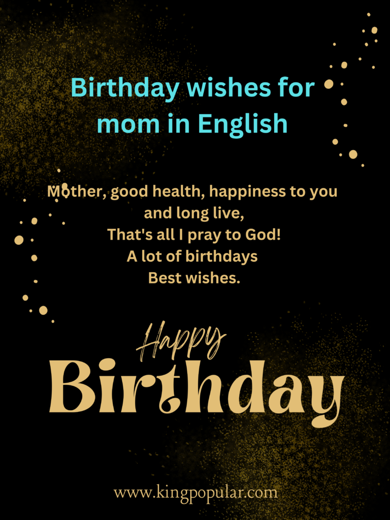 Happy birthday wishes for mom