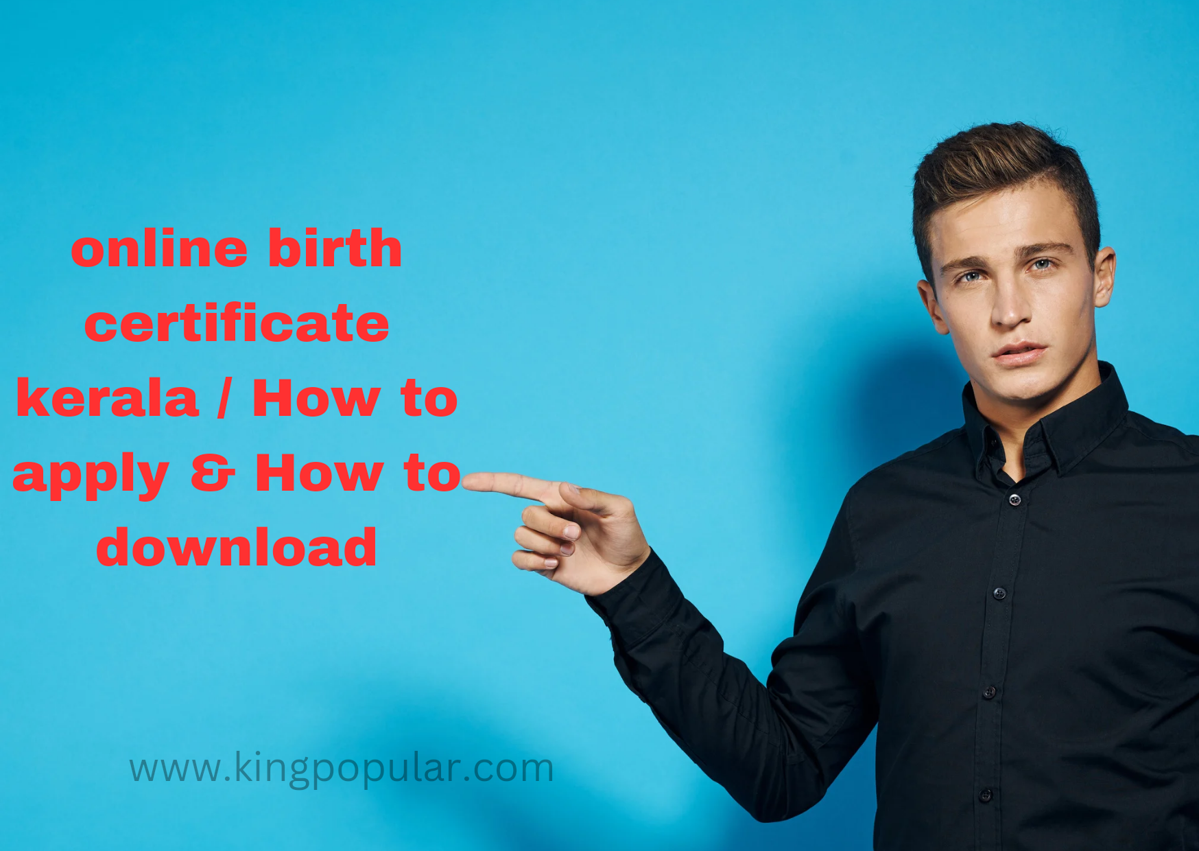 online birth certificate kerala / How to apply & How to download