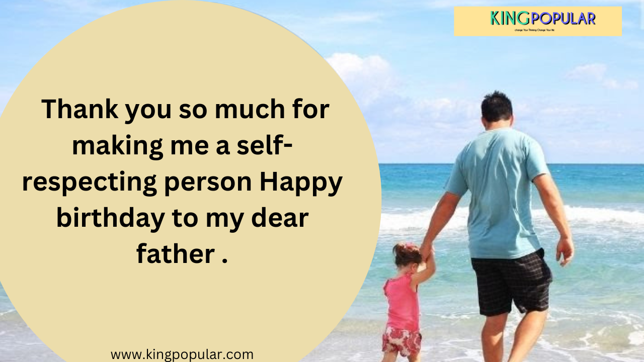 Heart touching birthday wishes for dad