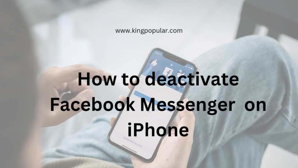 How to deactivate Facebook