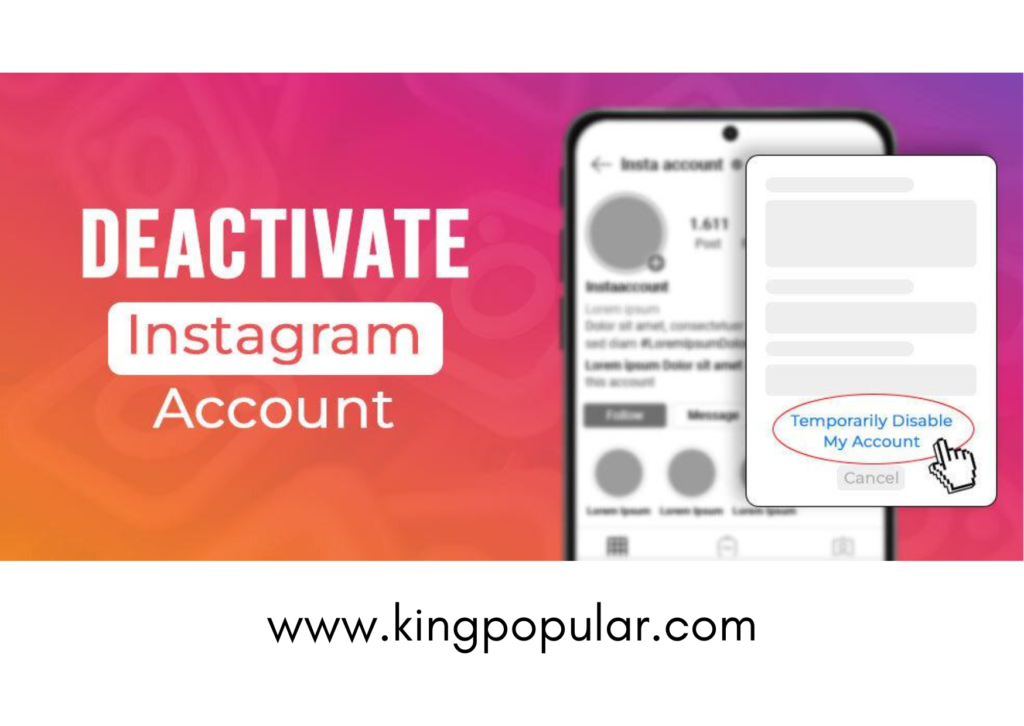How to deactivate Instagram